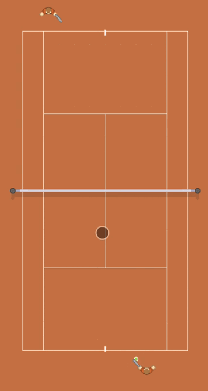 Browser game Tennis