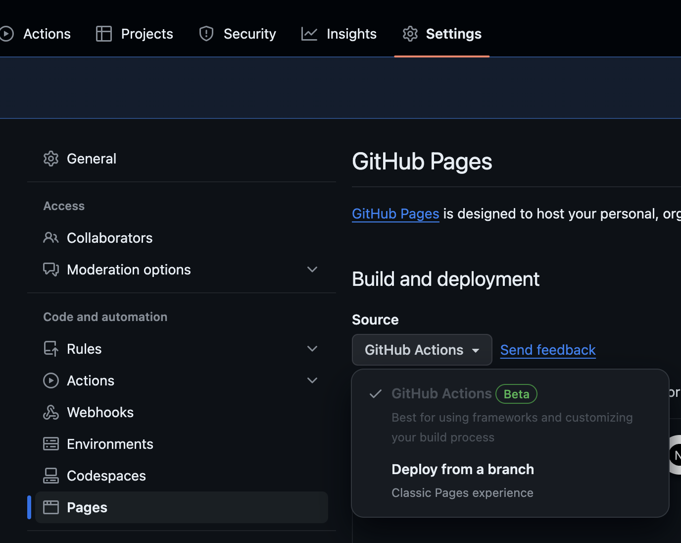 Github pages